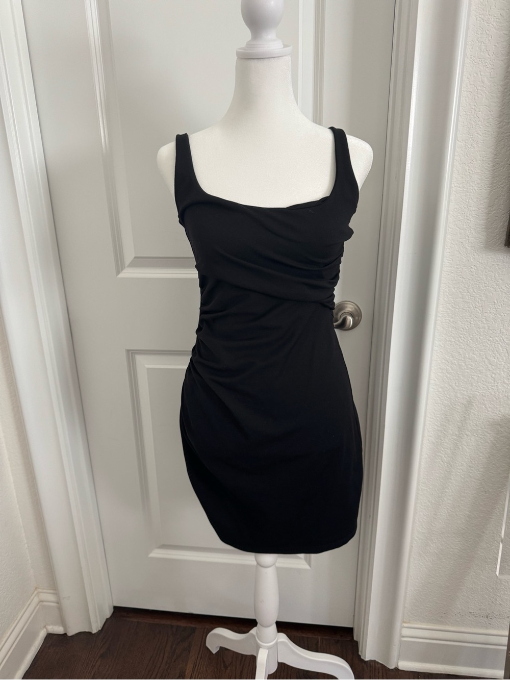 Susana Monaco Gathered Tank Dress Black Small